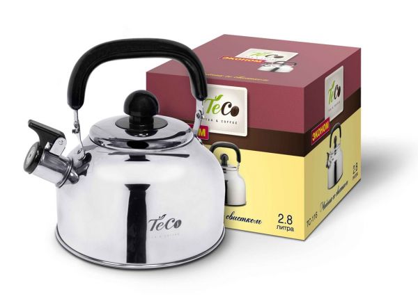 Kettle 2.8 l. TECO whistling, TC-116